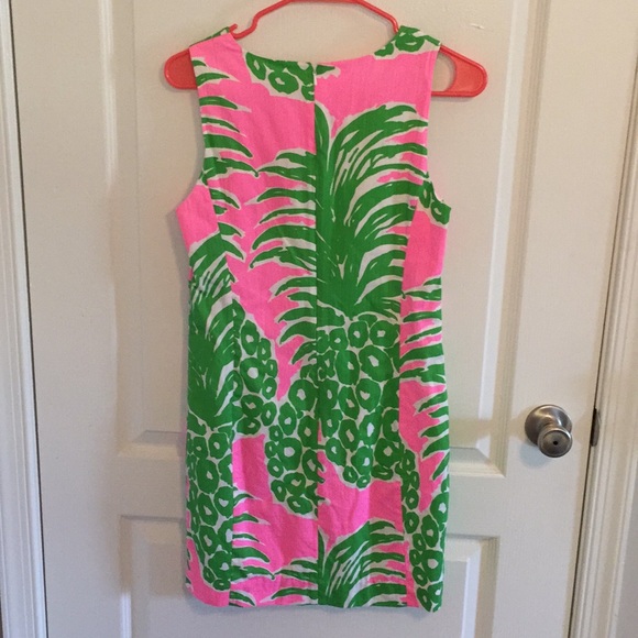 Gently used pineapple Lilly Pulitzer dress - Picture 3 of 4